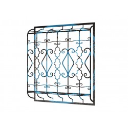 Кованая дутая решетка люкс-23