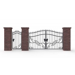 Металлические ворота МВ-16